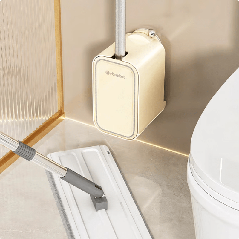 JCZS Toilet Brush Suction Cup 2026 Style Home Cleaning No Dead Angle Wall-mounted No-Punch Bathroom Gun Ash*1 Suction Cup Does Not Hurt the Wall/No Dead Angle Brush Head
