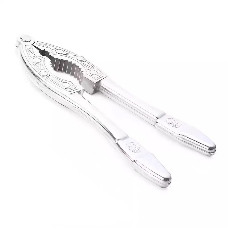 Meikejie aluminum alloy walnut clip household multifunctional sheller pine nut hazelnut nut shelling special tool thickened and labor-saving aluminum alloy retro style