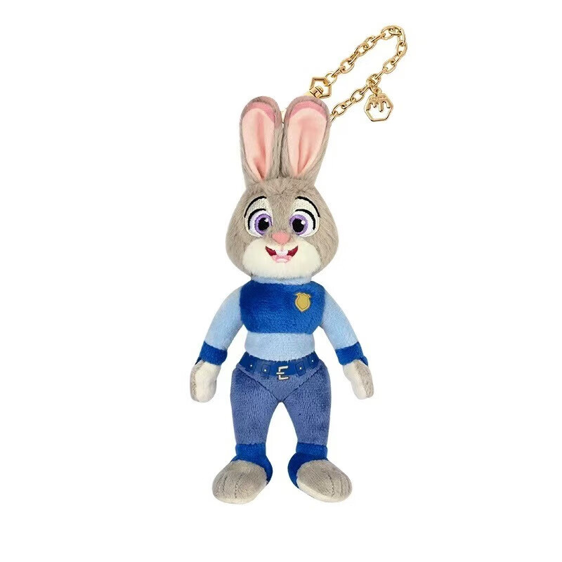 Disney Genuinely Authorized Zootopia Spring Series Judy Nick Panther Police Lightning Plush Pendant 10.5cm Disney Zootopia Finnick Marshmallow Pendant Genuinely Authorized + Anti-Counterfeiting Label