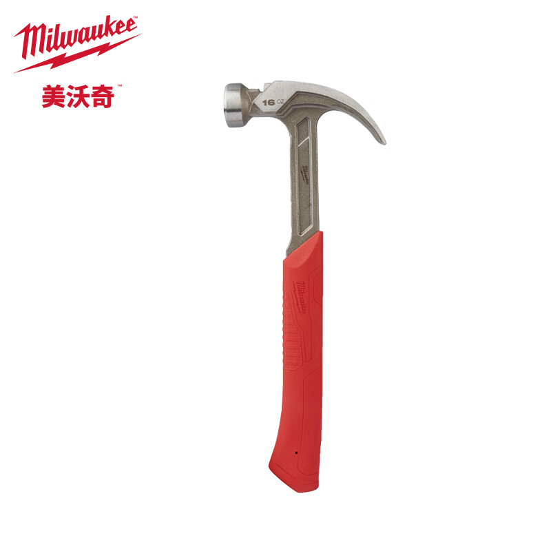 Miwachi shockproof claw hammer steel bent claw hammer woodworking hammer iron hammer nail hammer 1 pound steel bent claw claw hammer 4932478655