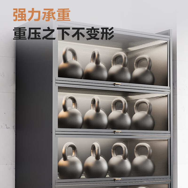 Supor kitchen rack floor-standing dining side storage cabinet integrated wall-mounted multi-functional cabinet microwave oven storage cabinet 5 layers length 100*width 42*height 152