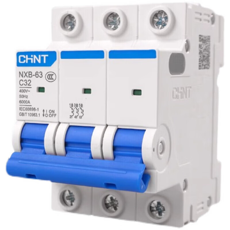 Chint NXB air switch 32a2p household air switch small circuit breaker main switch 63a100a125dz47 10A 1P