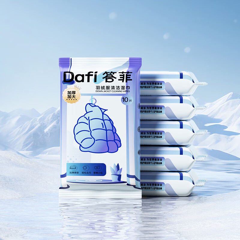 Dafei Down Jacket Cleaning Wipes 10 pieces