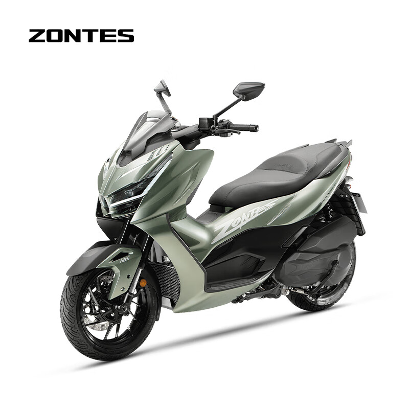 Shengshi ZONTES 2026 new Shengshi 368D electronic throttle scooter National IV single-cylinder water-cooled 368cc gold stone green