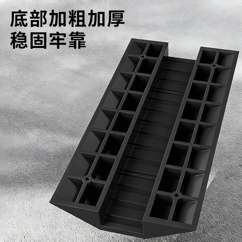 BAIGE bridge-type wire trough threshold pad double-sided slope pad along the slope line board cable protection speed bump step pad slot diameter 6*12