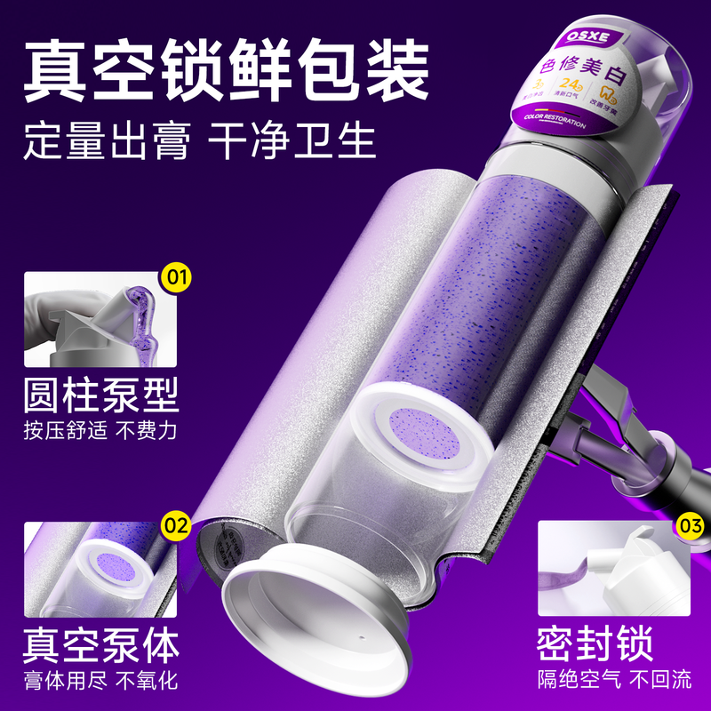 OSXE color repair and whitening toothpaste for adults to remove tobacco stains, remove tartar, remove yellowing, remove bad breath, remove tooth stains, brighten and whiten Jingdong self-operated import*3