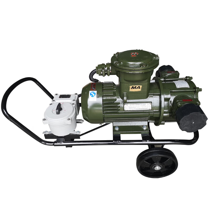 HPB explosion-proof sliding vane pump 220V380V electric large flow oil pump gasoline diesel methanol self-priming oil pump 1 inch 220 volt portable explosion-proof pump 0.75kw