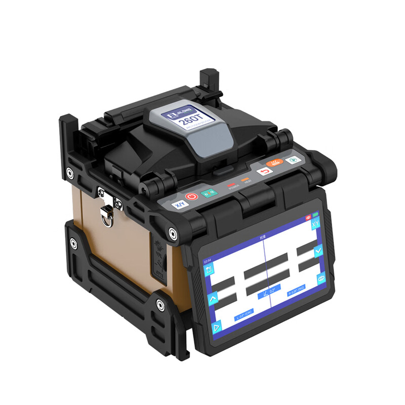 JILONG Jilong 260T optical fiber fusion splicer fully automatic optical cable sheath wire hot melt machine pigtail single core FTTH intelligent fiber splicer set