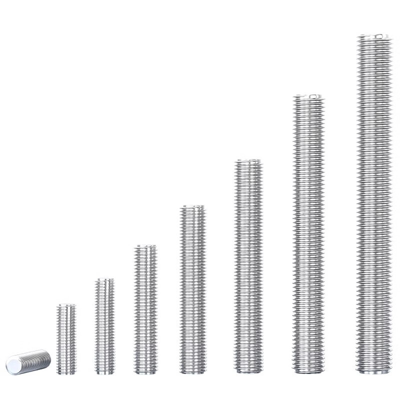 Tianzhuo Hardware fully threaded dental rod 304 stainless steel screw screw screw headless bolt stud M3M4M5M6M8M10-M16 M4*40- 20 pieces