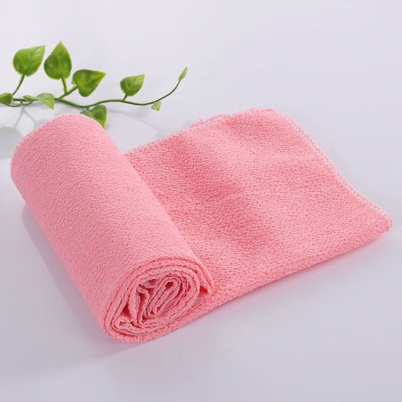 Pull back long single-layer coarse sand bath towel cloth for back rub, back rub bath towel, back rub magic tool for bathing back, 1 long back rub strip (blue)