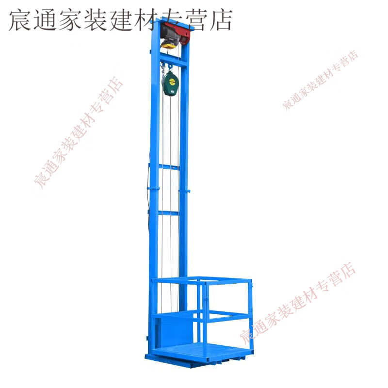 Kaooseen electric lift freight elevator household lift small hydraulic lifting platform simple elevator warehouse factory hoist wire rope custom model consultation customer service 2-10 meters 6m80/80