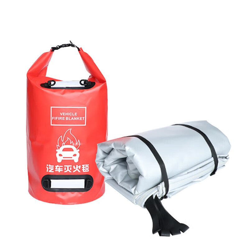 Mi Lan New Energy Vehicle Fire Blanket Silicone Fire Blanket Glass Fiber High Temperature Resistant Flame Retardant Cloth Special for Electric Vehicle Fire Fighting Silicone Fire Blanket 6m*8m No Pricks (Suitable for Cars and SUVs)