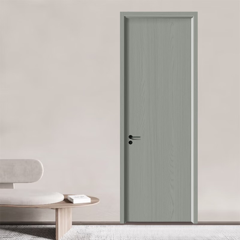 Qixuan Bedroom Door Modern Simple Style Carbon Crystal Composite Wooden Door Study Office Door and Door Frame Set Door Room Interior Door Basic Carbon Crystal Composite Wooden Door Standard Set (Carbon Crystal Mesh Filled Door Leaf + Solid Wood Composite Door Cover + Hardware)