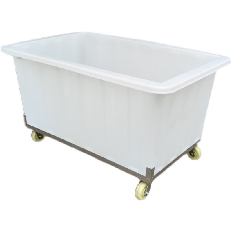 Washing room push cart, cloth drop cart, garment turnover cart with wheels, square box, linen cart service cart, K90L box + base + wheel