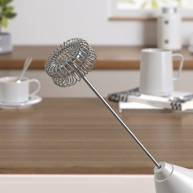 Kuohuo Electric Milk Frother Coffee Milk Frother Rechargeable Home Milk Frother Handheld Mini Mixer Egg Beater