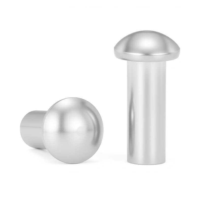 Jinggong m2-m6 304 stainless steel semi-round head solid rivet round head rivet knock stainless steel rivet GB867 6x10 10 pieces