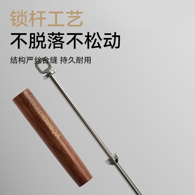 KOBACH 316L stainless steel high-end spatula cooking spatula soup spoon colander frying pan spatula walnut handle spatula spoon set 316L stainless steel spatula