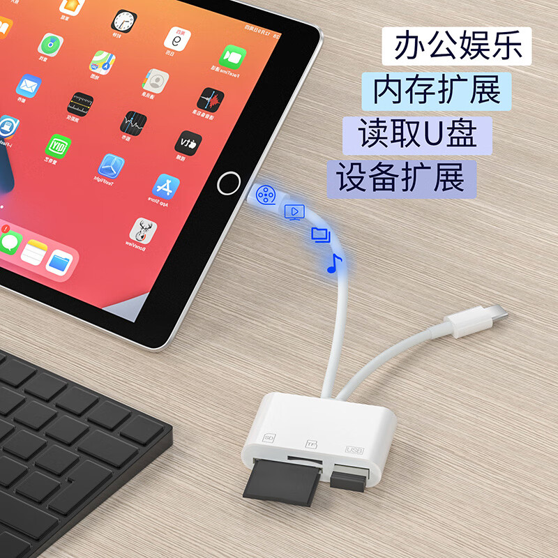 Liantuo camera card reader SD card all-in-one suitable for Apple Huawei typec mobile phone connection TF memory multi-function Canon CCD record reader three-in-one computer dual-use