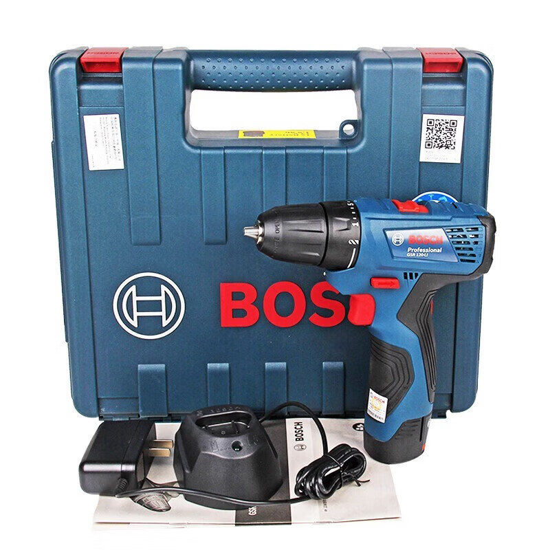 Bosch lithium electric drill GSR120-Li rechargeable pistol drill multi-function 12V hand drill household electric screwdriver GSR120 2.0 single electric multi-function attachment + 33 pieces of bits