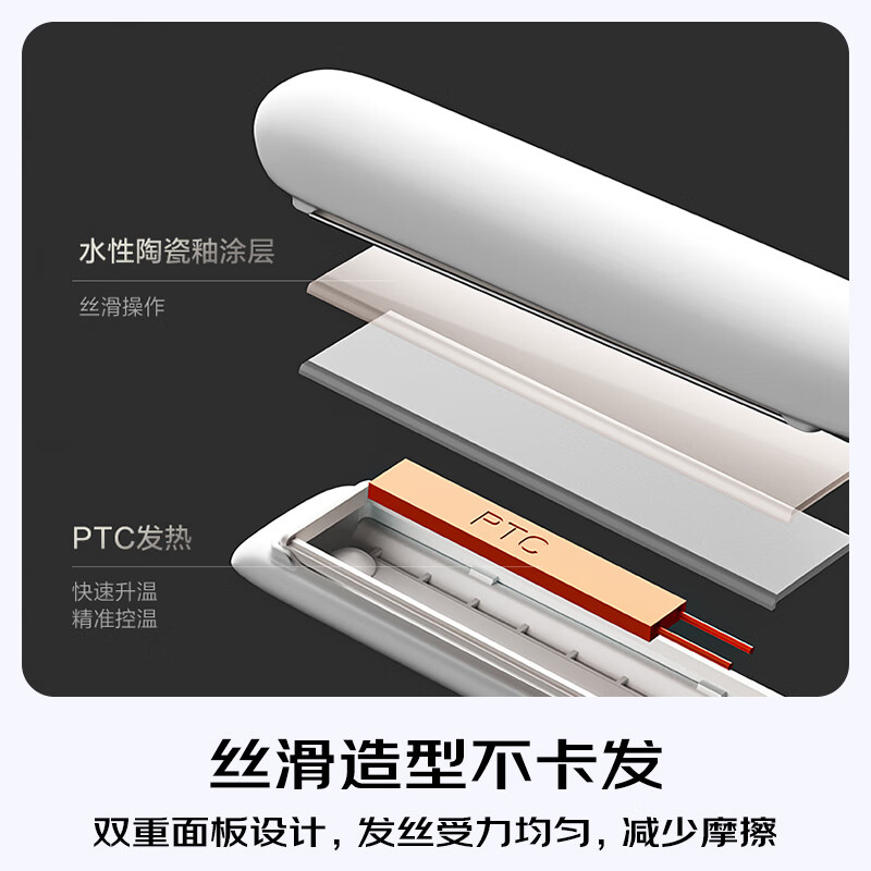 Panasonic glow stick straight clip bipolar ion multifunctional curling perm stick for men with short hair and bangs as a New Year gift for girls EH-HV35