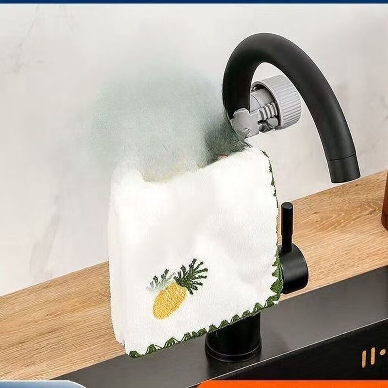 Chaosihui Home Kitchen Faucet Storage Rack Pool Sponge Drain Basket Bathroom Supplies Toilet Storage Rack No Punching Stainless Steel-Single Towel Rack