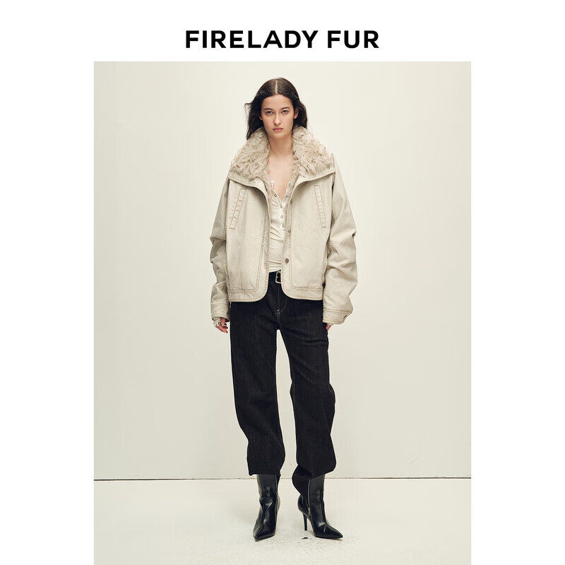 Fu Zhien CHIC PARKA Aurora Yingxue detachable wool 90 goose down fur parka jacket