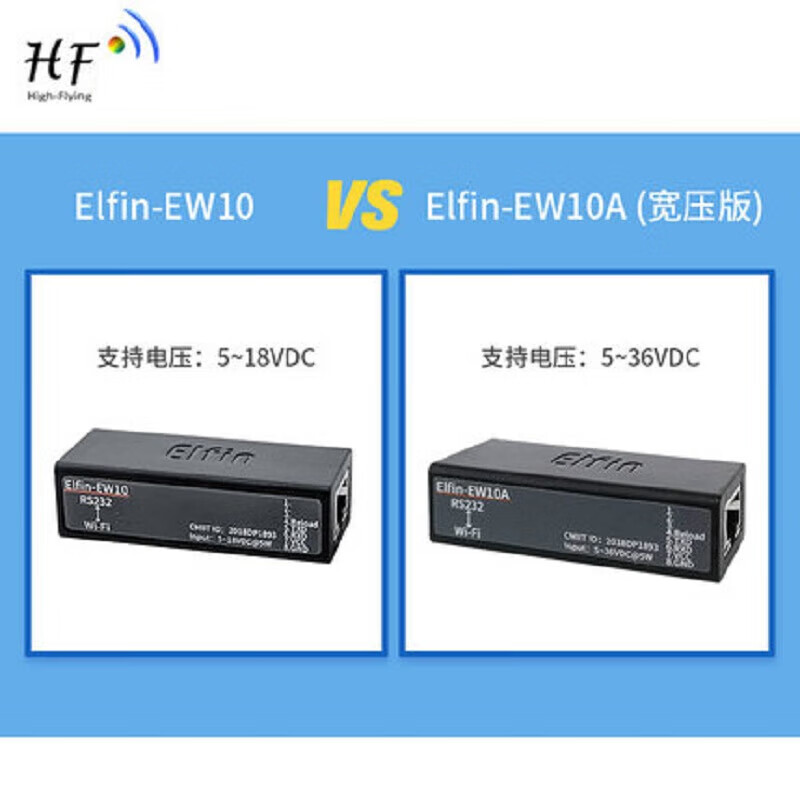 Hanfeng serial port server RS232 serial port to wifi Modbus DTU module EW10 wide voltage equipment + network cable + fixed bracket