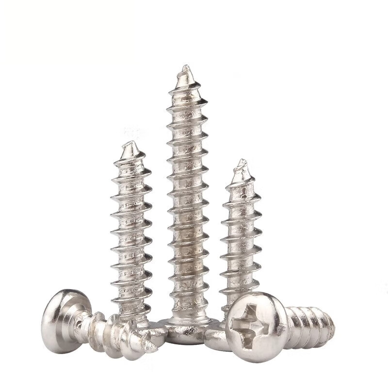 Xiaofeng Seiko 201 stainless steel cross recessed pan head screw round head self-tapping screw tip tail M3.9X16 (200 pieces)