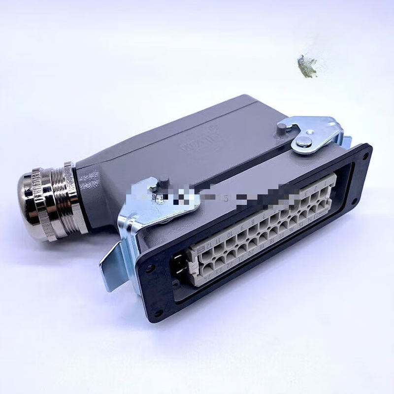 Wei En WAIN heavy-duty connector HDC HE-024-M F 24-pin aviation plug Harting 46-pin 16A connector male and female plug