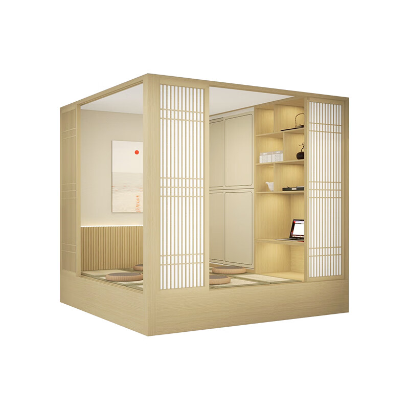 Quanyou (QUANU) Quanyou whole house customized tatami with desk integrated storage cabinet second bedroom simple tea room multi-functional tatami earnest money (for specific plans, please contact customer service)