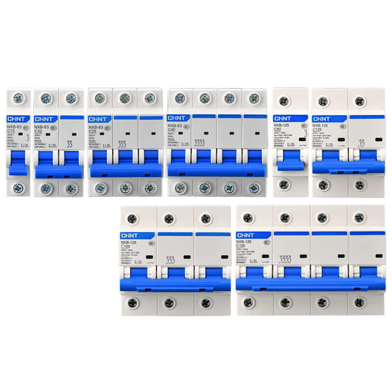 Chint air switch NXB-63a household air switch 2p small circuit breaker 1P air conditioning main switch 3PDZ47 4P 1P 1A