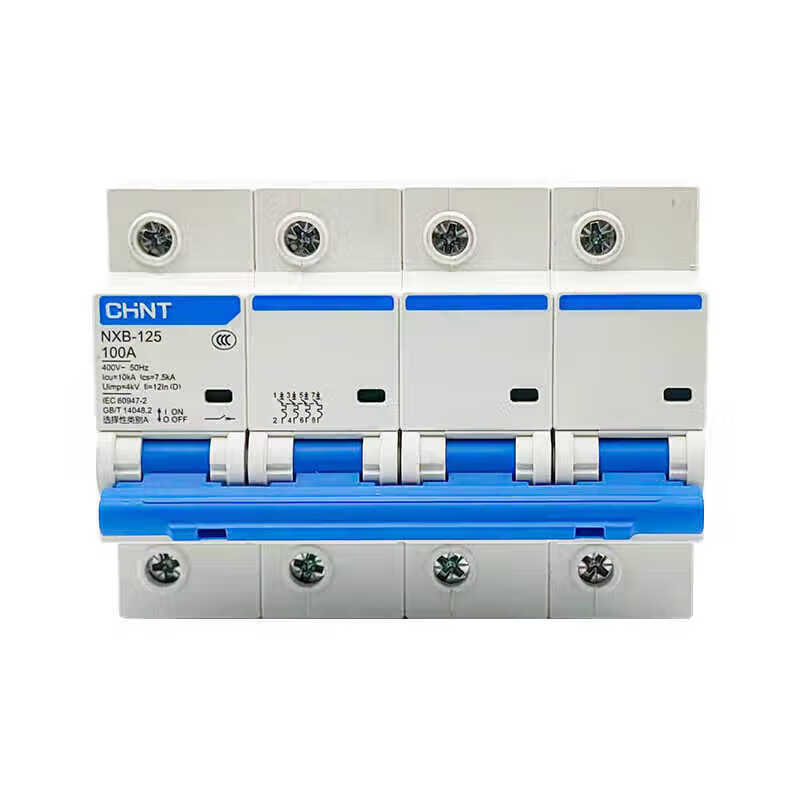 Chint air switch NXB-125 4P circuit breaker 80A100A 125A main switch air switch short circuit overload three-phase 4p 80A
