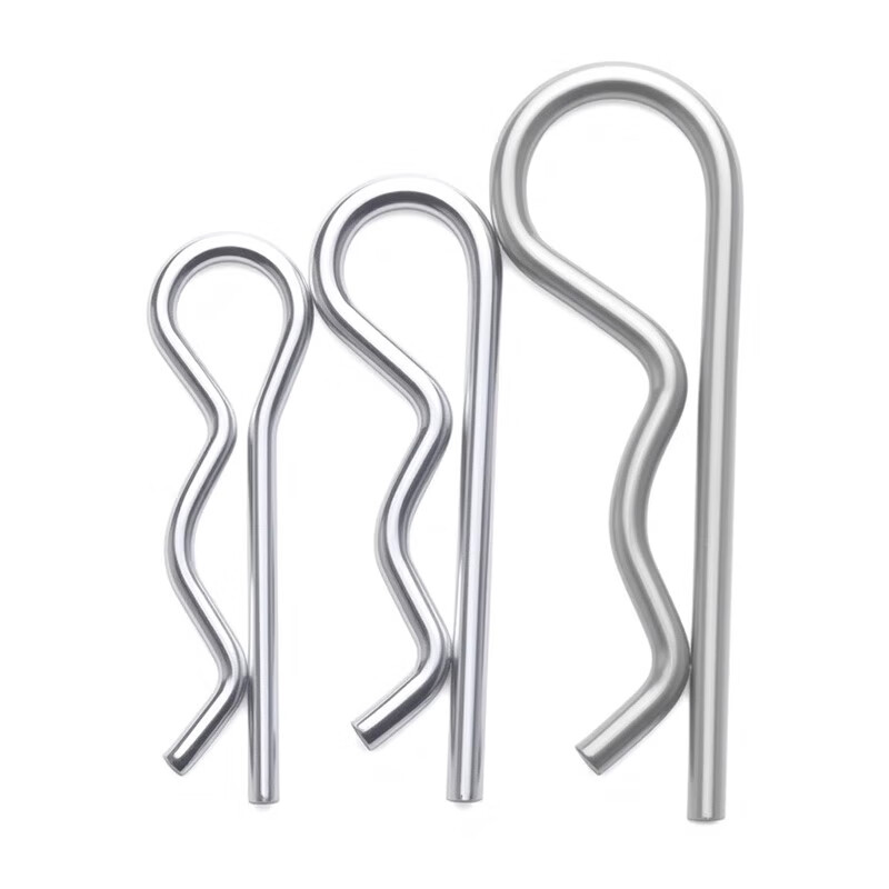 Jinggong (JINGGONG) B-type pin B-type pin color zinc lock pin spring steel split pin wave pin R-type pin hairpin latch pin 1.2*33 (100 pieces) color zinc