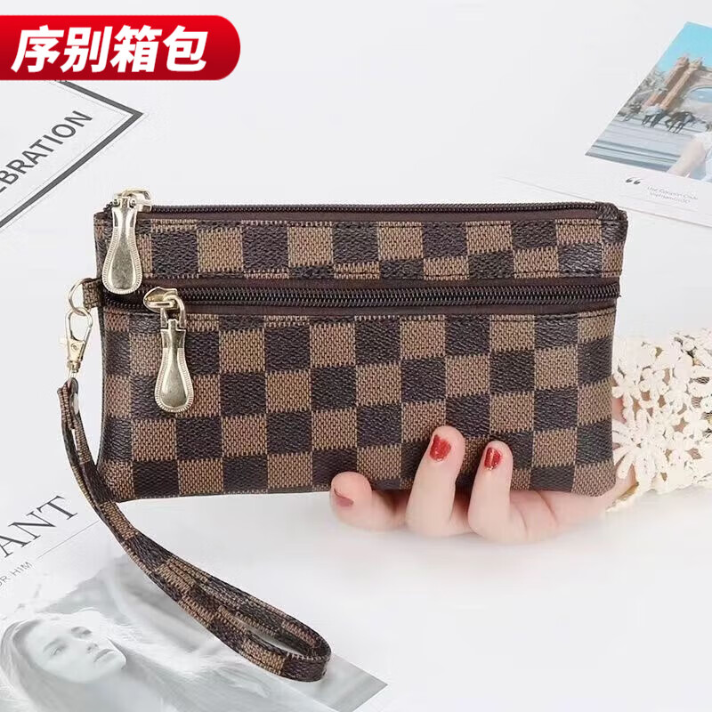 Ye Yu niche new fashion clutch bag women's wallet long coin purse multi-functional mobile phone bag large capacity clutch bag DD coffee for hundreds of dollars