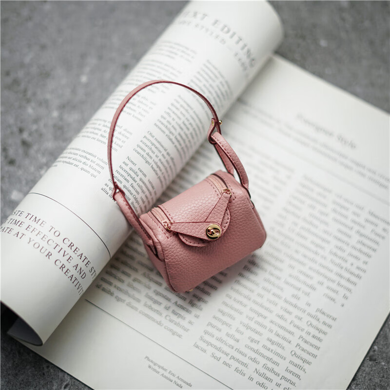 New mini mini bag key bag creative girls retro shell bag mini Lindy bag Kelly headphone bag pink mini Lindy bag