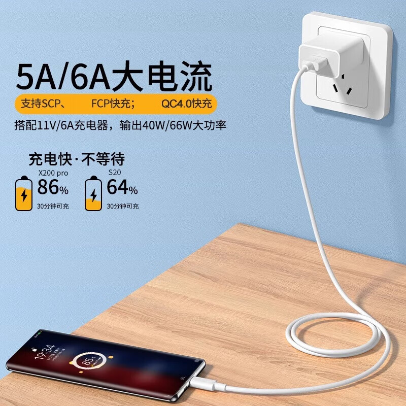 Jingdong Express is suitable for vivo120w data cable X200pro super fast charge