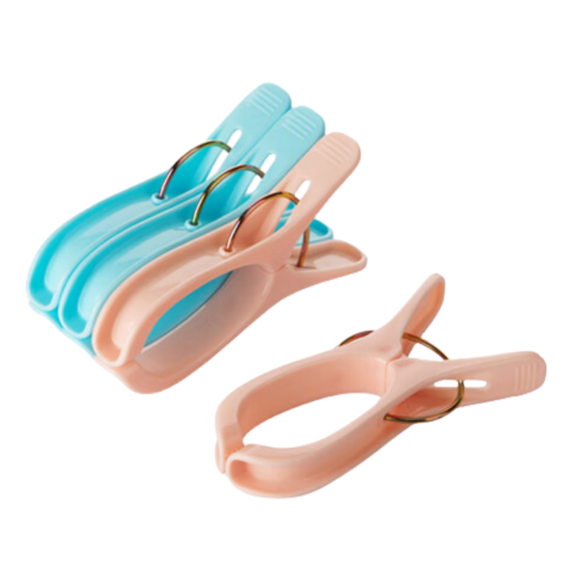 Camellia plastic clothespins, clothes rack, sheet fixed drying clip, sock clip, underwear clothespin, 8 pieces