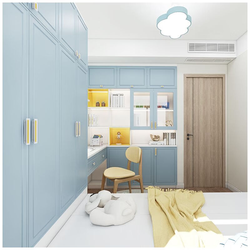 He Jiagong's study room tatami custom-made overall tatami bed wardrobe integrated bedroom furniture tatami deposit customization fee square