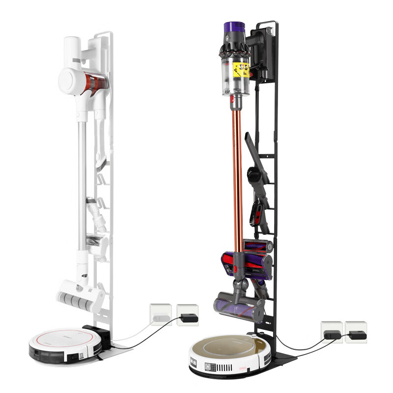 Suitable for Dyson vacuum cleaner storage bracket Xiaomi Puppy Chaimi vacuum cleaner bracket sweeping robot storage rack white universal simple full vacuum cleaner available 68x35cm_4 layers