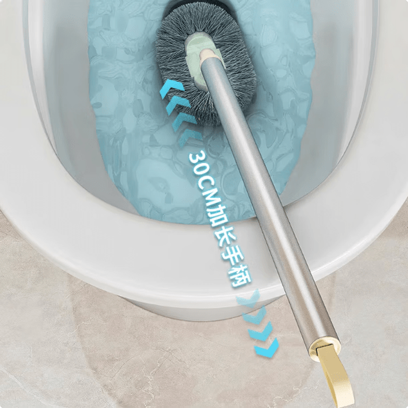 JCZS Toilet Brush Suction Cup 2026 Style Home Cleaning No Dead Angle Wall-mounted No-Punch Bathroom Gun Ash*1 Suction Cup Does Not Hurt the Wall/No Dead Angle Brush Head