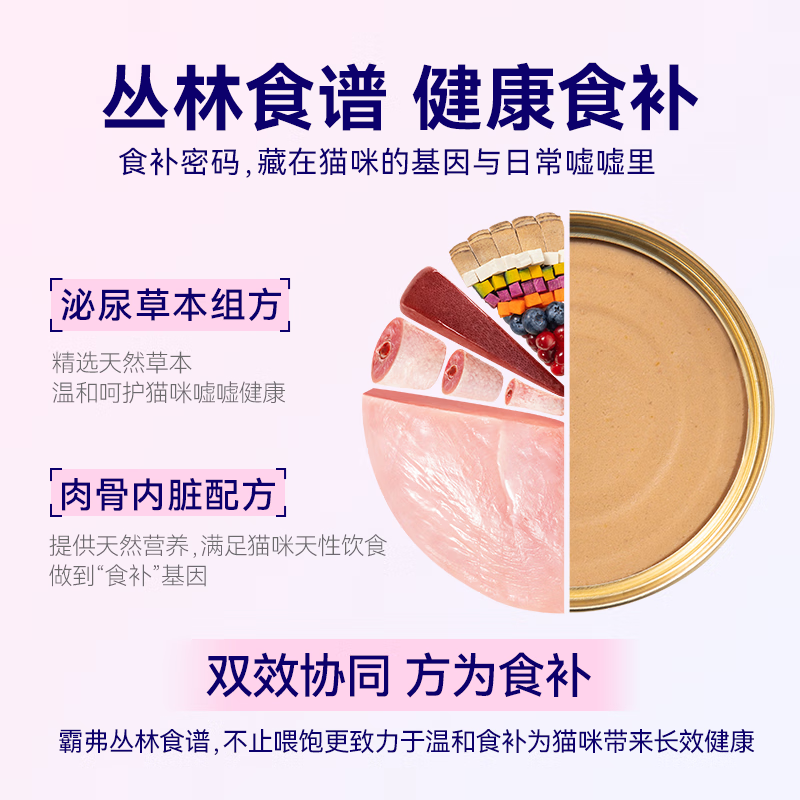 McFoody Cat Canned Barf Fresh Meat Staple Food Canned Adult and Kitten General Cat Snacks Wet Food Mixed Pack 100g*6