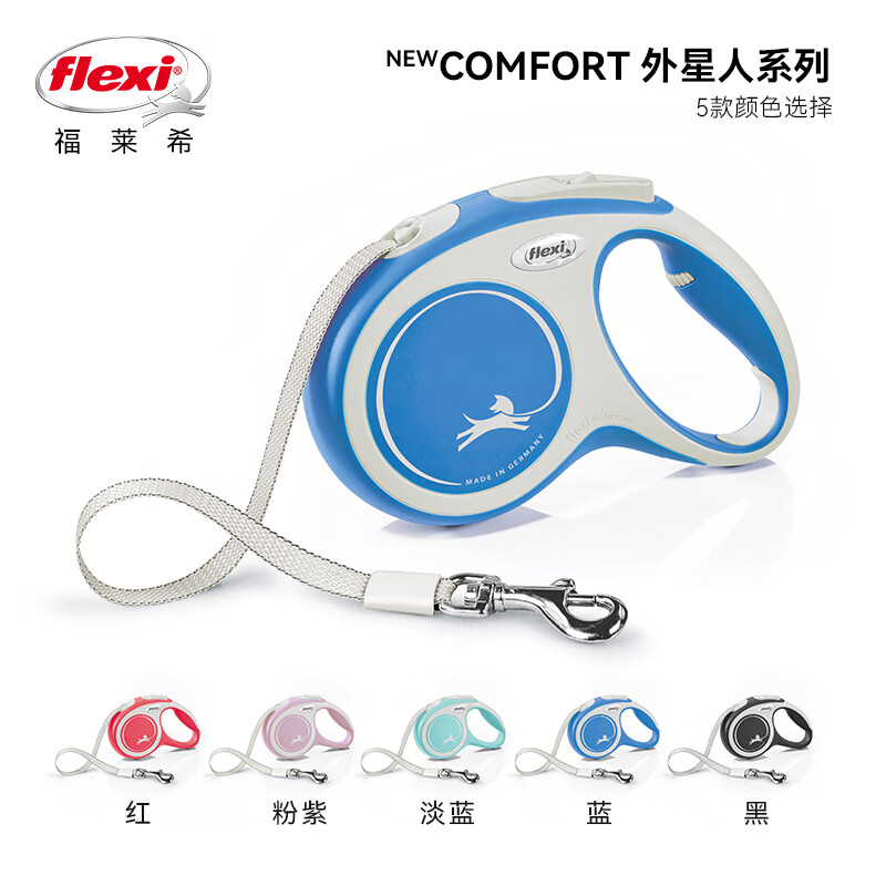 Flexi Alien Fashion Series (New Comfort) Strip S 5m 15KG Mysterious Black