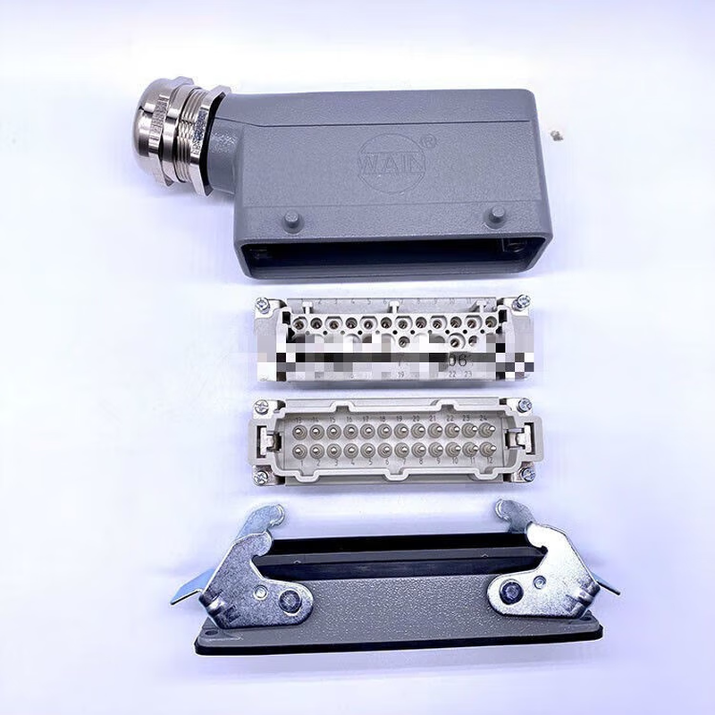 Wei En WAIN heavy-duty connector HDC HE-024-M F 24-pin aviation plug Harting 46-pin 16A connector male and female plug