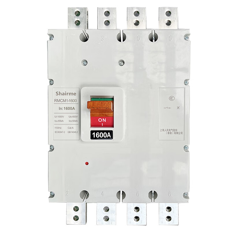 Shanghai People's plastic case circuit breaker RMCM1 air switch 1250A1600A800A3P three-phase four-wire 4p 3P 1600A