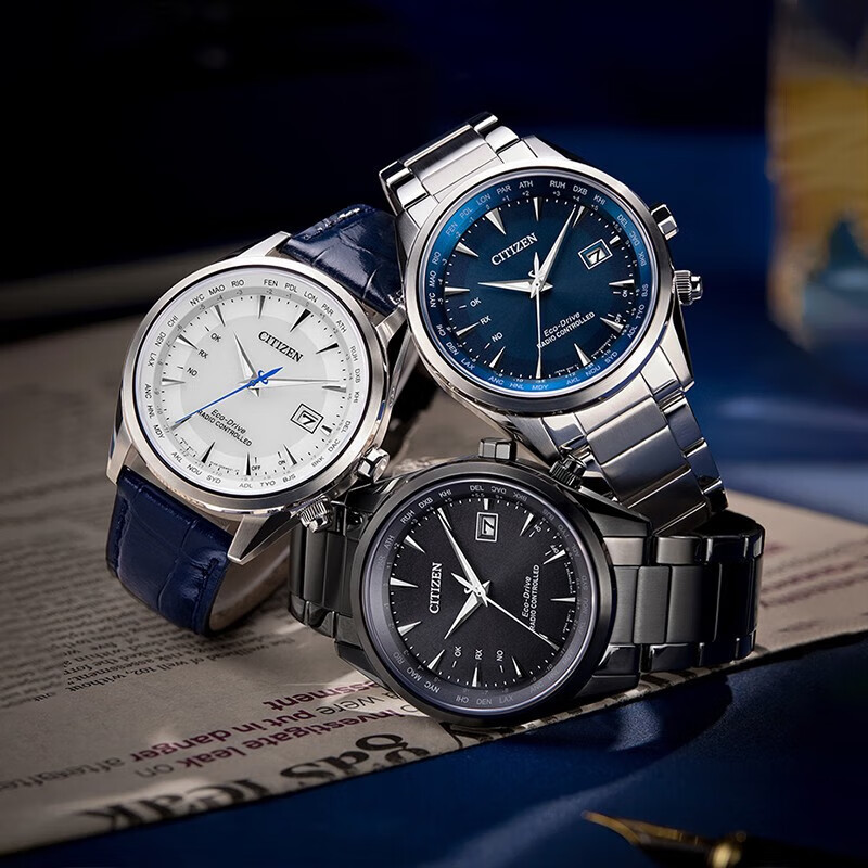 Citizen (CITIZEN) watch light-kinetic energy radio-controlled watch Blue Angel first generation second generation Air Eagle sapphire dual display business casual men's watch CB0270-10A Air Eagle new model