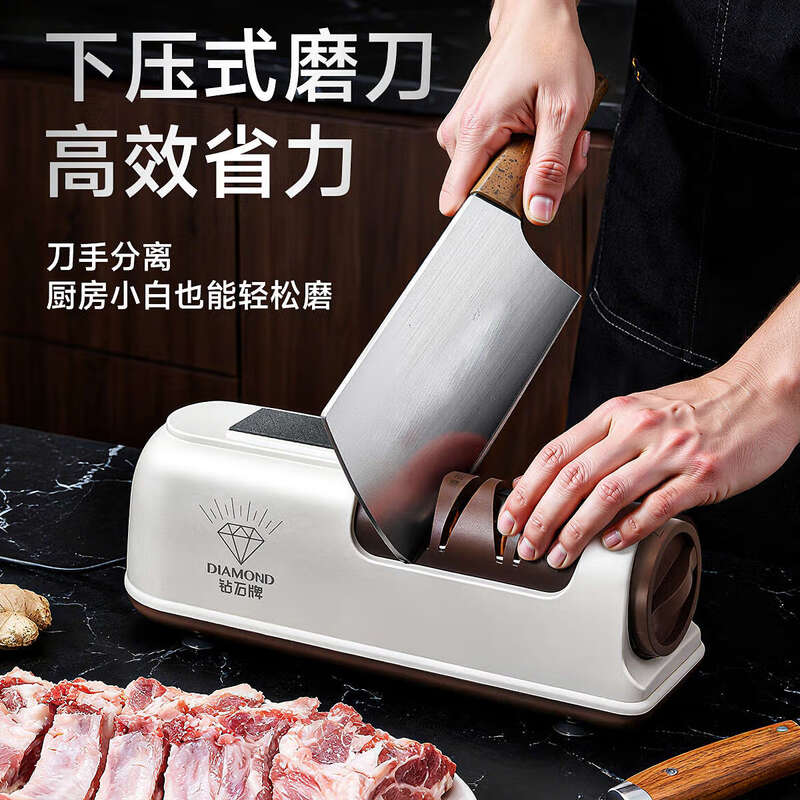 Tuojin imported quality electric knife sharpener from Germany, multi-functional small knife sharpener tool, household kitchen knife, fully automatic, new model on the market, limited time offer, newly upgraded diamond brand knife sharpener