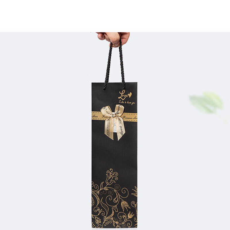 Wilkie red wine gift bag wine bag wine handbag packaging box single gift box empty box paper bag red wine single bottle