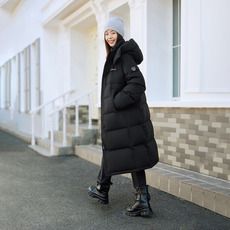 Tambor Down Jacket Women's Long Removable Hood Winter Sports Warm Jacket 5550888D Black 160