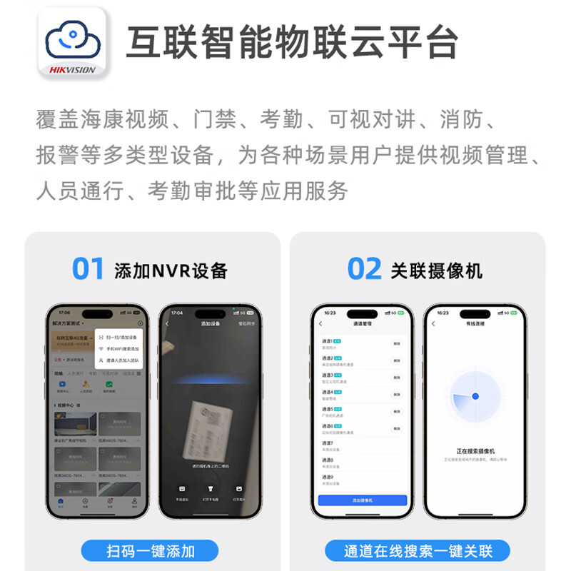 Hikvision surveillance camera solution security surveillance package equipment POE/WIFI full set supermarket convenience store store commercial indoor outdoor high-definition night vision other scenes/number of channels deposit link (consult customer service before shooting)