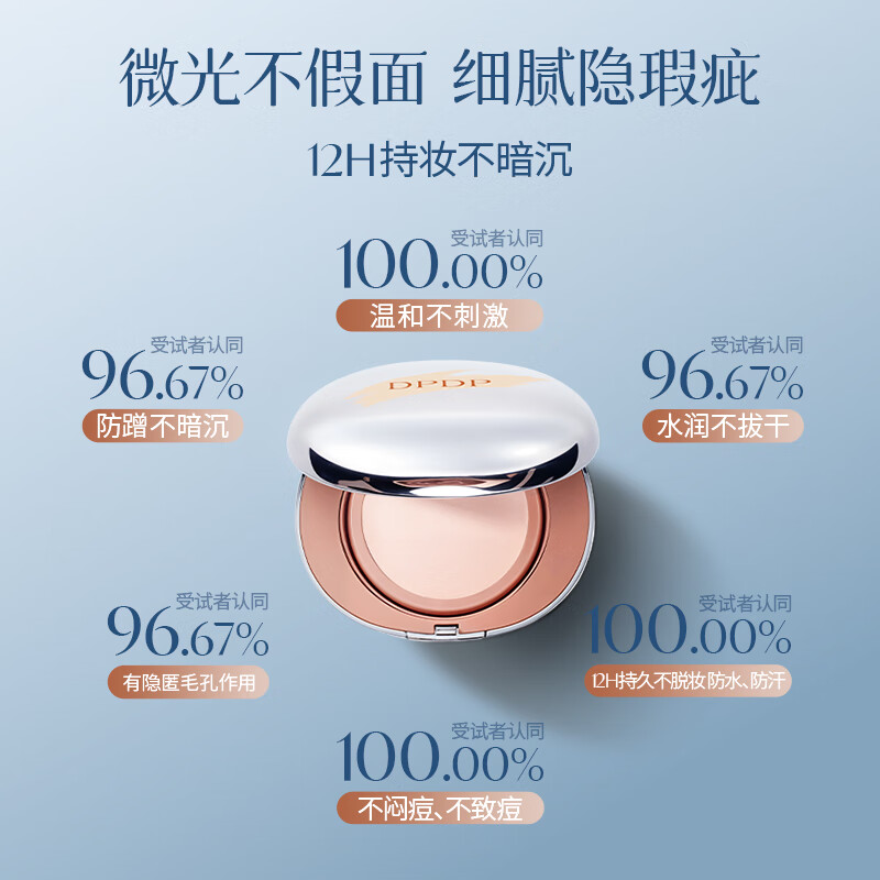 DPDP Air Makeup Filter Locking Light Cushion Cream Foundation for Oily Skin Soft Focus Oil Control Dry Skin Hydrating Moisturizing Concealer Long-lasting 1 Original 1 Replacement W02# Hydrating Natural Color-Dry Skin, Yellow Skin Selection